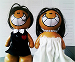 فروش عمده عروسک عروس و داماد برای تزئین